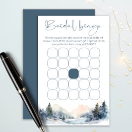 ウッドランドウィンターフォレストブライダルシャワービンゴゲーム