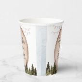 ウッドランドウィンターフォレストベビーシャワー紙カップ 紙コップ (右)