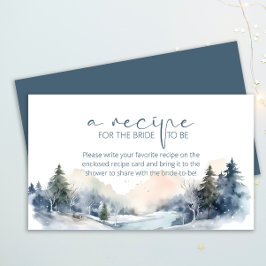 ウッドランドウィンターフォレストレシピのための花嫁 エンクロージャーカード