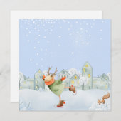 ウッドランドウィンターフレンズ – アイススケートで滑るトナカイ (正面/裏面)