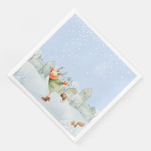 ウッドランドウィンターフレンズ – アイススケートで滑るトナカイ (コーナー)