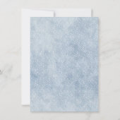 ウッドランドウィンターワンダーランドの最初の誕生日パーティー 招待状 (裏面)