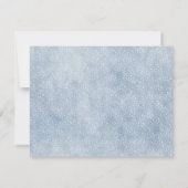 ウッドランドウィンターワンダーランドの最初の誕生日パーティー 招待状 (裏面)