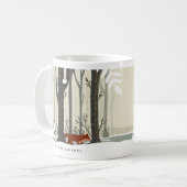 ウッドランドウィンターワンダーランドフォレストキツネジョイ コーヒーマグカップ (正面左)