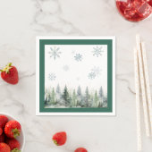 ウッドランドウィンターワンダーランドペーパーナプキン スタンダードカクテルナプキン (インサイチュ)