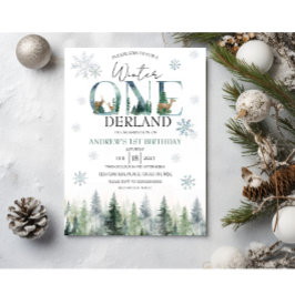 ウッドランドウィンターワンダーランド招待状 招待状