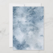 ウッドランドウィンターワンダーランド誕生日招待状 招待状 (裏面)