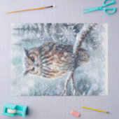ウッドランドウインターフクロウ 薄葉紙 (クラフト)