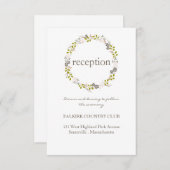 ウッドランドウェディングレセプションカード エンクロージャーカード (正面/裏面)