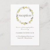 ウッドランドウェディングレセプションカード エンクロージャーカード (正面)