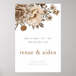 ウッドランドウェルカムサイン、ヴィンテージボホ ポスター