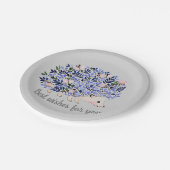 ウッドランドウォーターカラーハリネズミ ペーパープレート (アングル)