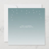 ウッドランドウォーターカラーバニースターリーベビーシャワー 招待状 (裏面)