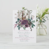 ウッドランドウォーターカラーフォレスト結婚式招待状 招待状 (スタンド正面)