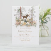 ウッドランドウォーターカラーフォレスト結婚式招待状 招待状 (スタンド正面)