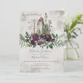 ウッドランドウォーターカラーフォレスト結婚式招待状 招待状 (スタンド正面)