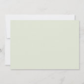 ウッドランドウォーターカラーラクーンベイビーシャワーありがとう サンキューカード (裏面)