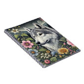 ウッドランドウルフスパイラルノート | 狼をテーマにした ノートブック (右側)