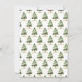 ウッドランドウルフバースデーパーティーの招待 招待状 (裏面)