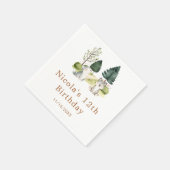 ウッドランドウルフバースデーパーティー スタンダードカクテルナプキン (角)