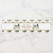 ウッドランドウルフバースデーパーティー ペットボトルラベル (シングルラベル)