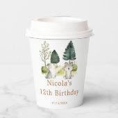 ウッドランドウルフバースデーパーティー 紙コップ (裏面)