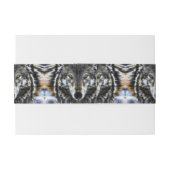 ウッドランドウルフ感動的ポートレート 招待状ベリーバンド (裏面例)