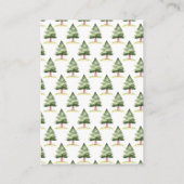 ウッドランドウルフ赤ちゃんシャワーおむつラッフル エンクロージャーカード (裏面)