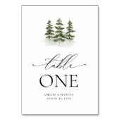 ウッドランドエバーグリーンテーブル番号 テーブルナンバー (正面)