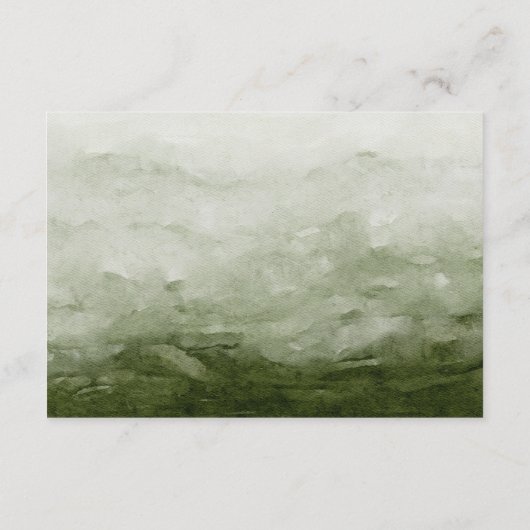 ウッドランドエバーグリーンマウンテンズウェディングRSVP エンクロージャーカード (裏面)