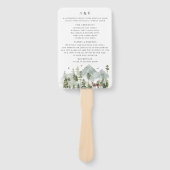 ウッドランドエバーグリーンマウンテンズ結婚式 プログラム ハンドファン (正面)