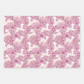 ウッドランドエレガンス：鹿と子鹿のファンタジー ラッピングペーパーシート (正面3)