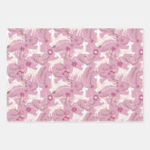 ウッドランドエレガンス：鹿と子鹿のファンタジー ラッピングペーパーシート (正面)