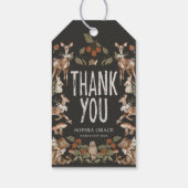 ウッドランドエレガントフォレスト赤ちゃんシャワーありがとう ギフトタグ (裏面)