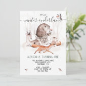 ウッドランドオンダーランドスカンジナビア誕生日パーティー 招待状 (スタンド正面)