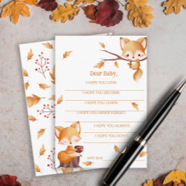 ウッドランドオータムベビーキツネウィーズベビー エンクロージャーカード