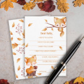 ウッドランドオータムベビーキツネウィーズベビー エンクロージャーカード