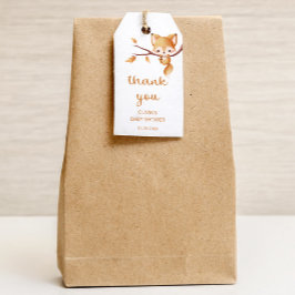 ウッドランドオータムベビーキツネサンキューユー ギフトタグ