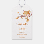 ウッドランドオータムベビーキツネサンキューユー ギフトタグ (正面)