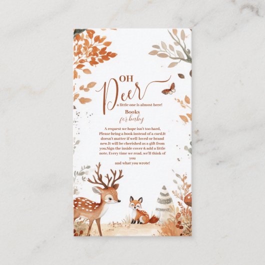 ウッドランドオーディアフォレストブックスベビー エンクロージャーカード (正面)