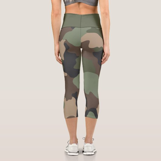 ウッドランドカモフラージパターンカプリレギンス カプリレギンス (裏面)