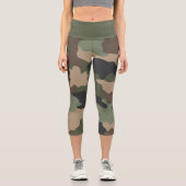 ウッドランドカモフラージパターンカプリレギンス カプリレギンス (正面)