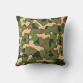 ウッドランドカモフラージパターン クッション (裏面)