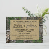 ウッドランドカモフラージュとバーラップI do Barbecue 招待状 (スタンド正面)