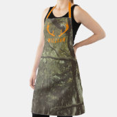 ウッドランドカモフラージュパターンオレンジディア〔雄ジカの〕枝角 エプロン (インサイチュ)