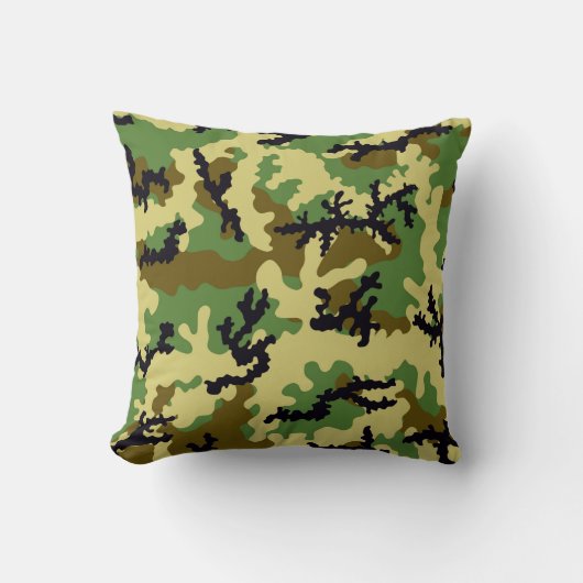 ウッドランドカモフラージュ クッション (正面)