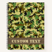 ウッドランドカモフラージュ ノートブック (正面)