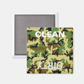 ウッドランドカモフラージュ マグネット (正面/裏面)