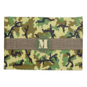 ウッドランドカモフラージュ 枕カバー (裏面)