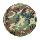 ウッドランドカモフラージュ 野球ボール (正面左)